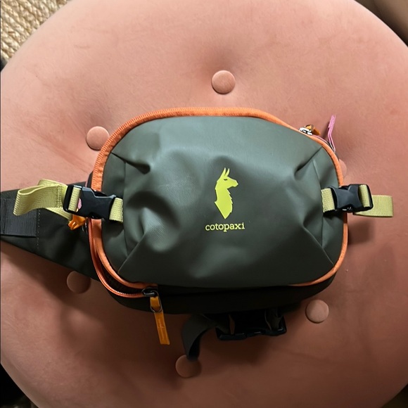 cotopaxi Handbags - Cotopaxi Green and Orange Alpa 3L Fanny Pack